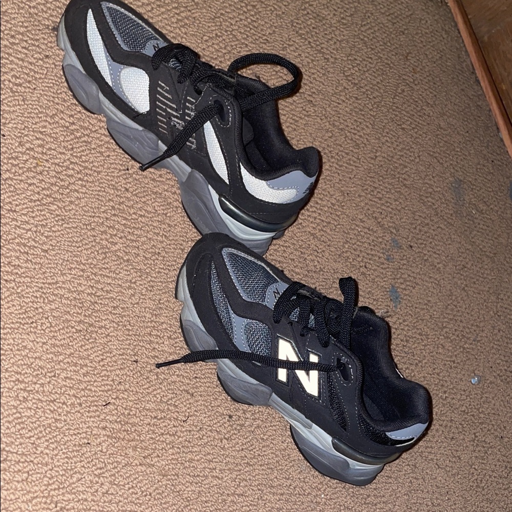 New Balance Kids Black and White Sneakers